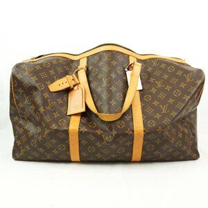 Vintage Louis Vuitton Sac Souple 55 Duffle Bag In Brown Monogram Canvas